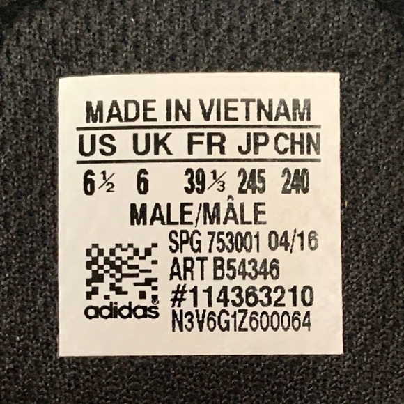 Adidas Men’s Triple Black Running Shoes Sz. 6.5 - Picture 6 of 7